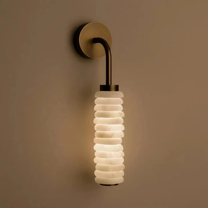 Creative alabaster round wall lamp
Creative alabaster round wall lamp
