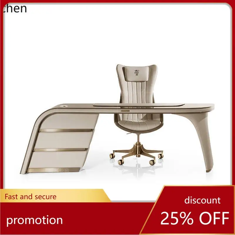 ZML light luxury solid wood desk boss table study home modern high-end writing desk office table and chair
ZML light luxury solid wood desk boss table study home modern high-end writing desk office table and chair