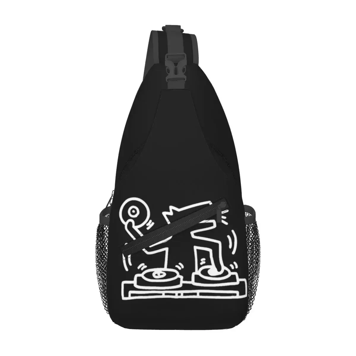 White Keith DJ Chest Bag Men Sling Crossbody Backpack Chest Bag Traveling Hiking Daypack Shoulder Bag
White Keith DJ Chest Bag Men Sling Crossbody Backpack Chest Bag Traveling Hiking Daypack Shoulder Bag