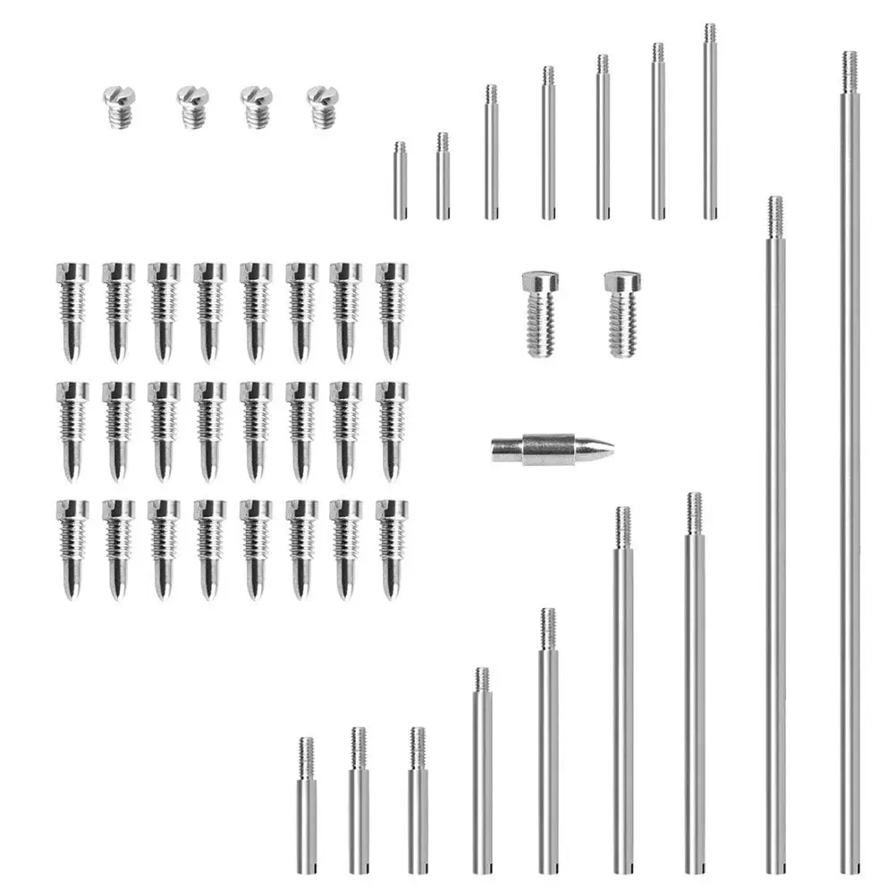 1Set Saxophone Accessories Set Alto Sax Replacement Screws Threaded Shaft Rods Tapered Peg for Saxophone Repair Parts