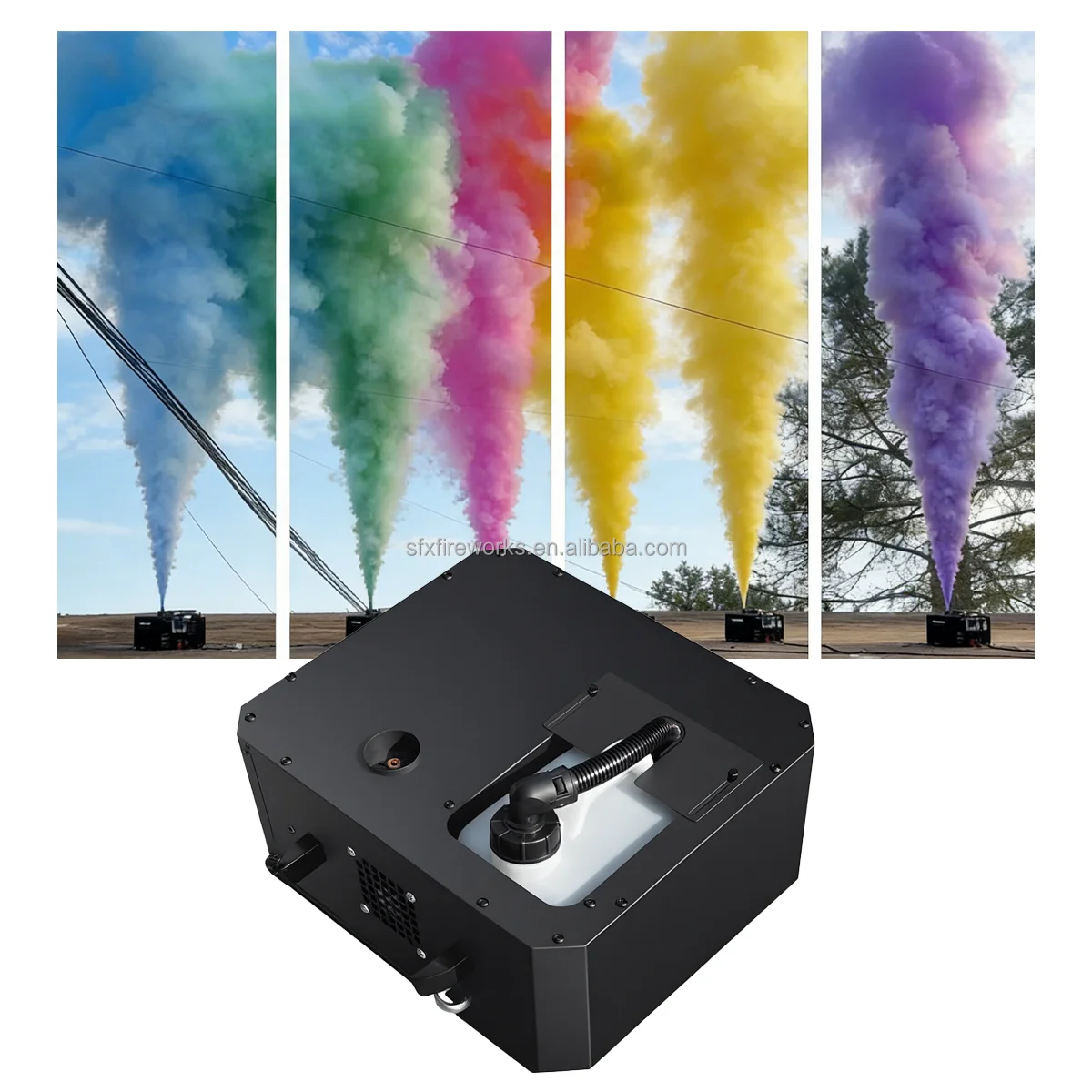 2500W DMX512 Remote Control Color Spray Fog Machine Multicolor For Wedding Baby Shower Gender Reveal Party SFX
2500W DMX512 Remote Control Color Spray Fog Machine Multicolor For Wedding Baby Shower Gender Reveal Party SFX