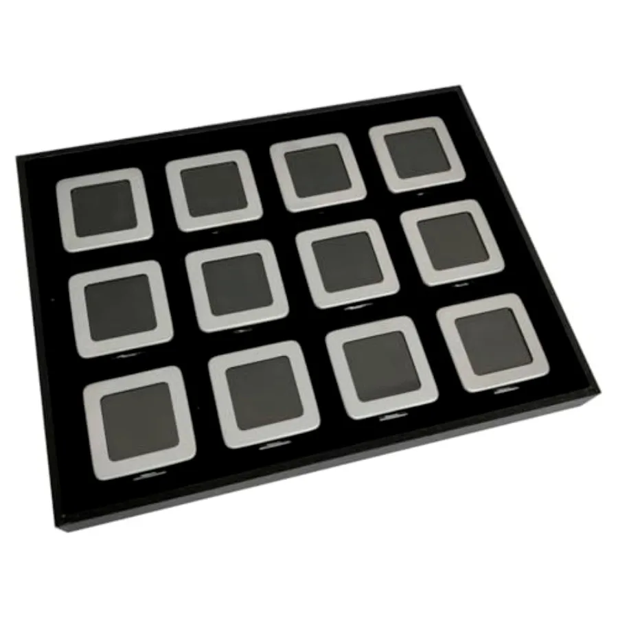 Органайзер-поднос для ювелирных изделий премиум-класса — металлический ящик для хранения с черно-белой бархатной подушкой с защитой от царапин, средний размер 2,2 x 2
Органайзер-поднос для ювелирных изделий премиум-класса — металлический ящик для хранения с черно-белой бархатной подушкой с защитой от царапин, средний размер 2,2 x 2