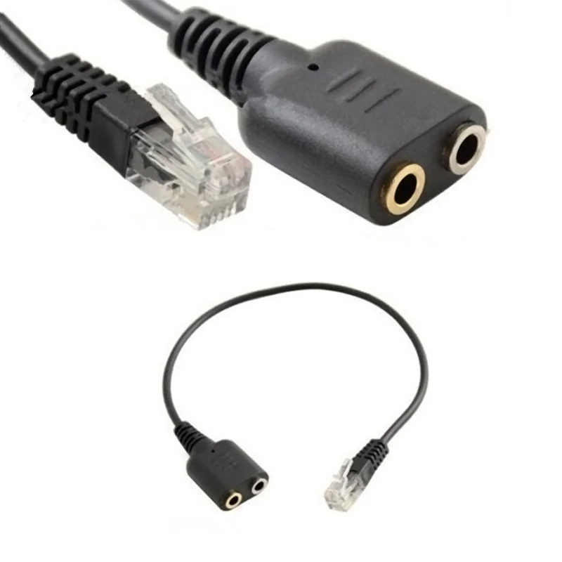 3PC RJ9 Male To Dual 3.5mm Female Plug Headset Jack Phone Audio Adapter Cable For PC Computer Headset Telephone Using
3PC RJ9 Male To Dual 3.5mm Female Plug Headset Jack Phone Audio Adapter Cable For PC Computer Headset Telephone Using