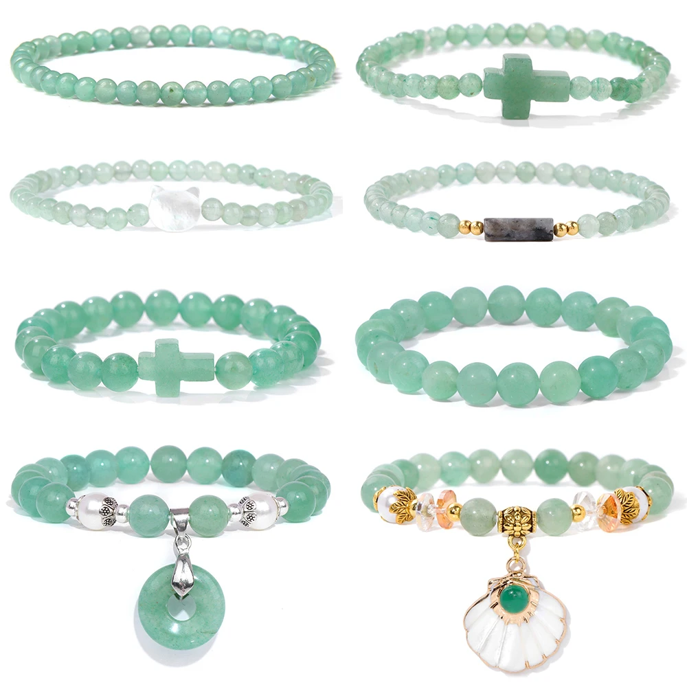 Green Aventurine Stone Bracelet Natural Green Aventurine Gem Stone Bead Stretch Bangle Healing Reiki Jewelry Gift For Women Men
Green Aventurine Stone Bracelet Natural Green Aventurine Gem Stone Bead Stretch Bangle Healing Reiki Jewelry Gift For Women Men