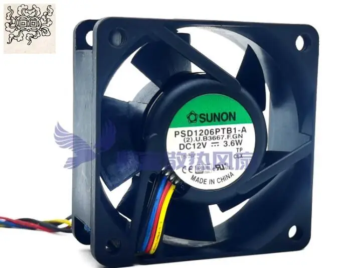 Ltsf For SUNON PSD1206PTB1-A (2).U.B3667.F.GN DC 12V 3.6W 60x60x25mm 4-Wire Server Cooling Fan
Ltsf For SUNON PSD1206PTB1-A (2).U.B3667.F.GN DC 12V 3.6W 60x60x25mm 4-Wire Server Cooling Fan