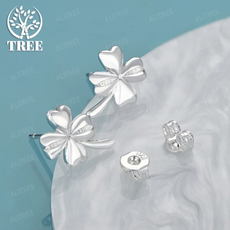 Four Leaf Clover 925 Sterling Silver Stud Earrings Women Engagement Wedding Party Charm Jewelry Valentine's Day Gift Accessories
Four Leaf Clover 925 Sterling Silver Stud Earrings Women Engagement Wedding Party Charm Jewelry Valentine's Day Gift Accessories