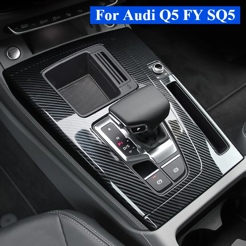 Для Audi Q5 FY SQ5 LHD 2021 22 2023 2024 2025 крышка панели переключения передач внутренняя отделка из углеродного волокна защитная крышка панели переключения передач автомобиля 
Для Audi Q5 FY SQ5 LHD 2021 22 2023 2024 2025 крышка панели переключения передач внутренняя отделка из углеродного волокна защитная крышка панели переключения передач автомобиля