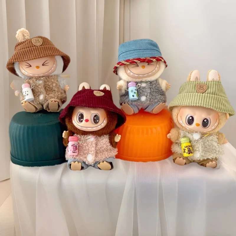 Adorable Labubu Woodland Outdoor Set Plush Vest Fisherman Hat Mini Bag & Water Bottle For 15/17cm 1st-3rd Gen Dolls 
Adorable Labubu Woodland Outdoor Set Plush Vest Fisherman Hat Mini Bag & Water Bottle For 15/17cm 1st-3rd Gen Dolls