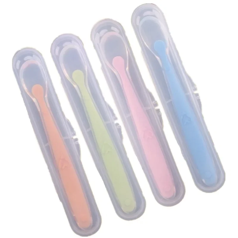 Baby Spoon Storage Case - Food-Grade Travel Holder for Silicone Spoons, Transparent Toddler Utensil Box
Baby Spoon Storage Case - Food-Grade Travel Holder for Silicone Spoons, Transparent Toddler Utensil Box