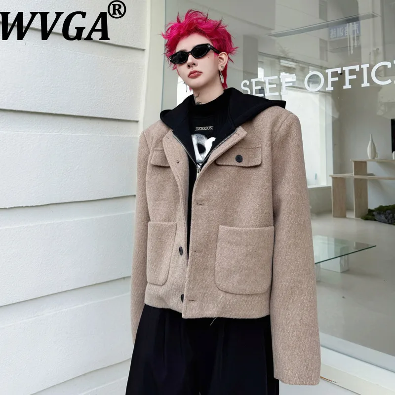 WVGA осень-зима новый мужской короткий шерстяной костюм без воротника пальто нишевый шикарный повседневный цветной блок модный блейзер с капюшоном Ins W17455
WVGA осень-зима новый мужской короткий шерстяной костюм без воротника пальто нишевый шикарный повседневный цветной блок модный блейзер с капюшоном Ins W17455