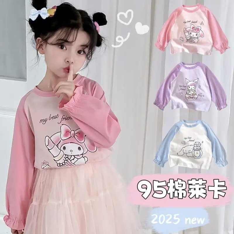Cute Cartoon Printed By Kuromi 2025 Autumn New Item Sanrio Hello Kitty Kawaii Y2k Anime Children's Clothing Pure Cotton T-shirt
Cute Cartoon Printed By Kuromi 2025 Autumn New Item Sanrio Hello Kitty Kawaii Y2k Anime Children's Clothing Pure Cotton T-shirt