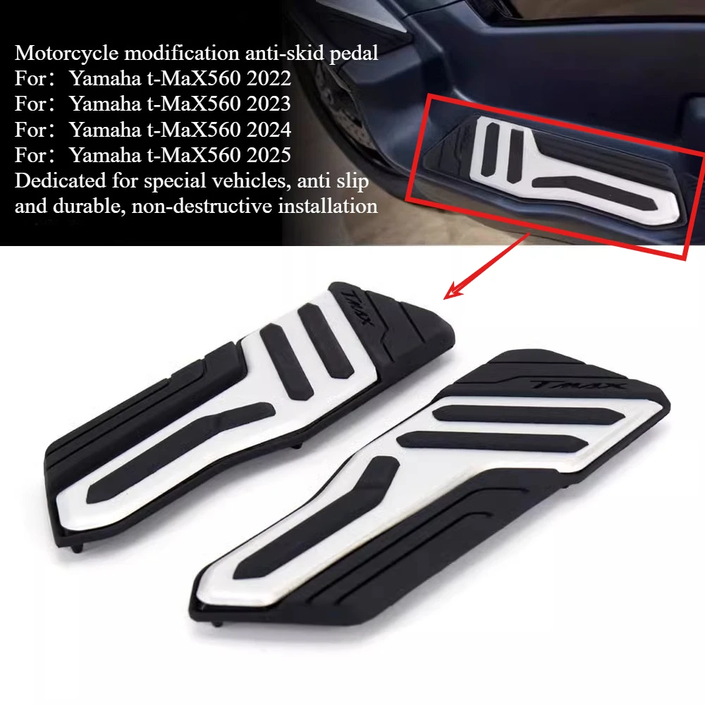 Motorcycle modification with rubber anti slip pedal and front pedal anti slip pad suitable for Yamaha TMAX560 2022 2023 2024 25
Motorcycle modification with rubber anti slip pedal and front pedal anti slip pad suitable for Yamaha TMAX560 2022 2023 2024 25