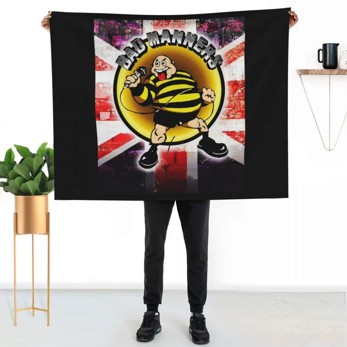 BAD MANNERS Throw Blanket Soft Sherpa Fleece Warm Blanket for Winter
BAD MANNERS Throw Blanket Soft Sherpa Fleece Warm Blanket for Winter