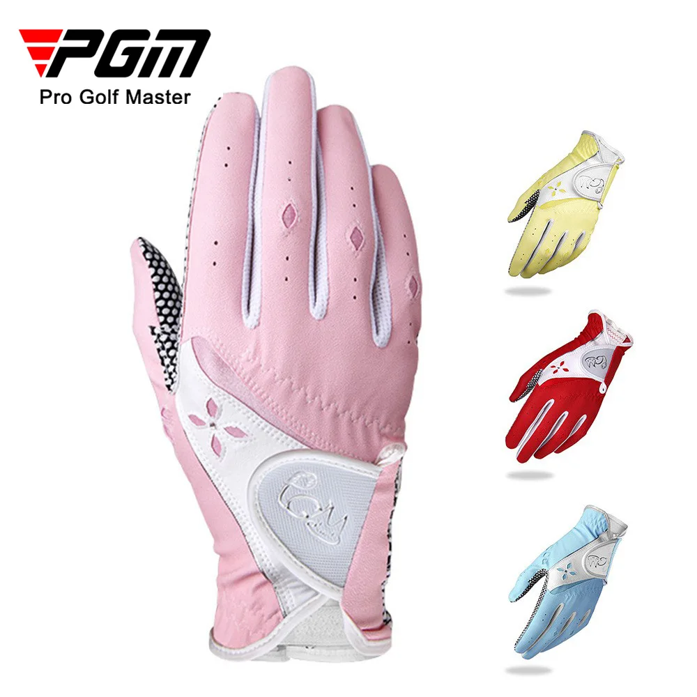 PGM Golf Gloves Ladies Velcro PU Fabric with Non-Slip Granular Breathable Gloves
PGM Golf Gloves Ladies Velcro PU Fabric with Non-Slip Granular Breathable Gloves