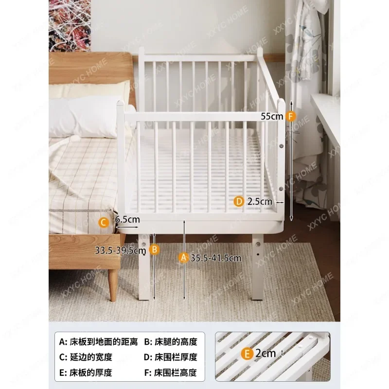 Кованая железная кровать-приставка HHWrought Iron Splicing Bed: бесшовное соединение, регулируемая высота, широкая прикроватная приставка, подходит для взрослых
Кованая железная кровать-приставка HHWrought Iron Splicing Bed: бесшовное соединение, регулируемая высота, широкая прикроватная приставка, подходит для взрослых