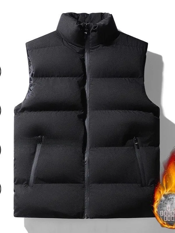 Men's down Cotton Vest Autumn Winter Warm Stand Collar Oversize Casual Vest Jaet Loose Fit Zipper Closure Color
Men's down Cotton Vest Autumn Winter Warm Stand Collar Oversize Casual Vest Jaet Loose Fit Zipper Closure Color