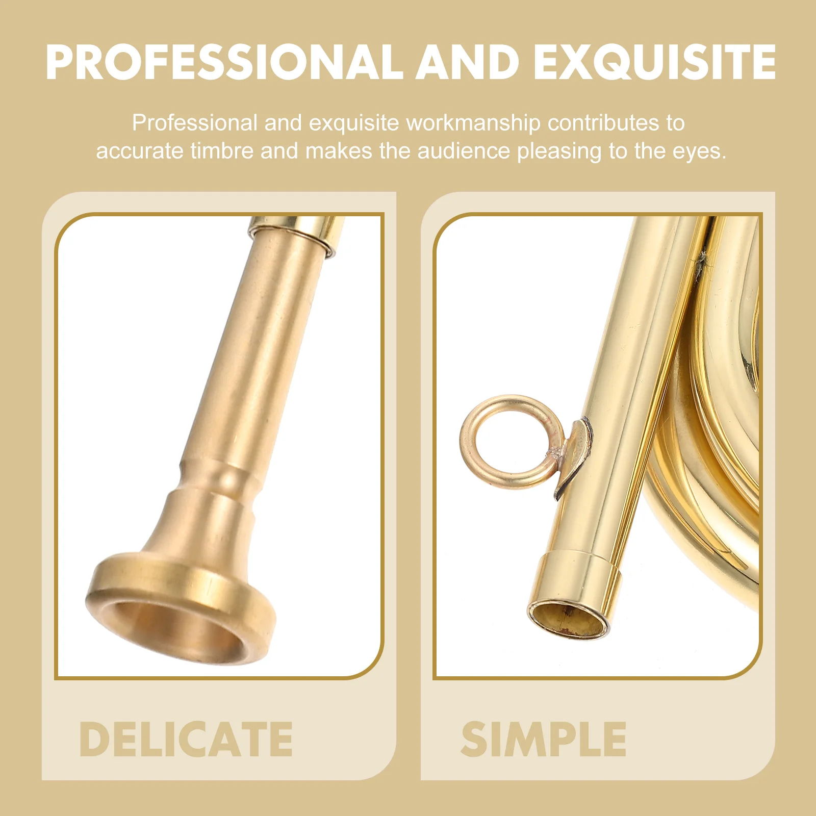 1set Copper Small Step Trumpet Horn Instruments for Kids Beginners Bugle Playset Brass Fold Orchestra School Band
1set Copper Small Step Trumpet Horn Instruments for Kids Beginners Bugle Playset Brass Fold Orchestra School Band