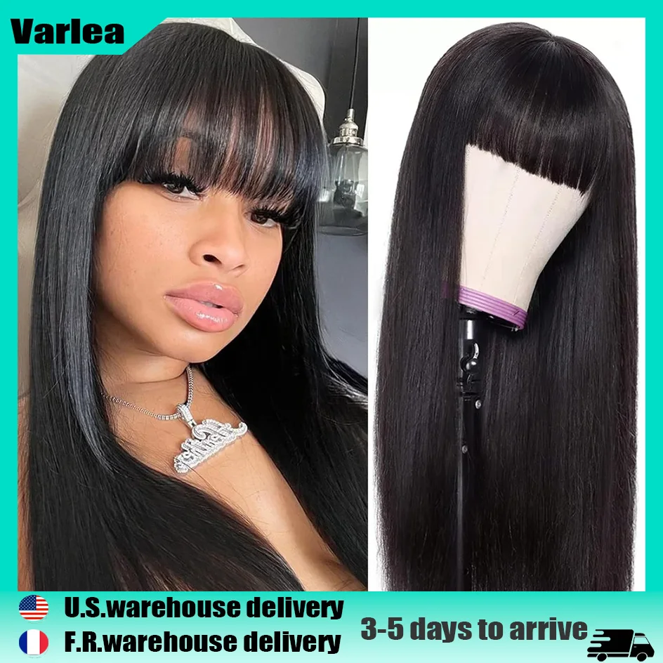 Varlea Full Machine 3x1 Straight Human Hair Wigs Black Wig Human Hair Full Woven With Bangs Wig Without Lace Wig Brazilian Hair
Varlea Full Machine 3x1 Straight Human Hair Wigs Black Wig Human Hair Full Woven With Bangs Wig Without Lace Wig Brazilian Hair