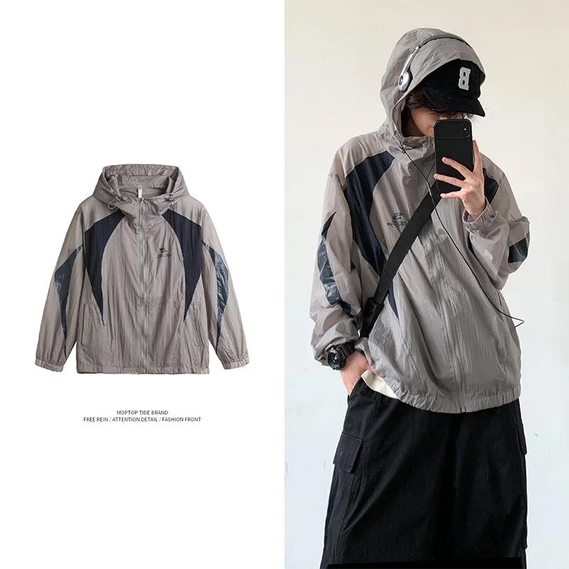 Loose Fit ex Hooded Outdoor Cycling Jaet Color Blo Windproof Polyester Mr. WH American Trendy Brand Summer Coat
Loose Fit ex Hooded Outdoor Cycling Jaet Color Blo Windproof Polyester Mr. WH American Trendy Brand Summer Coat