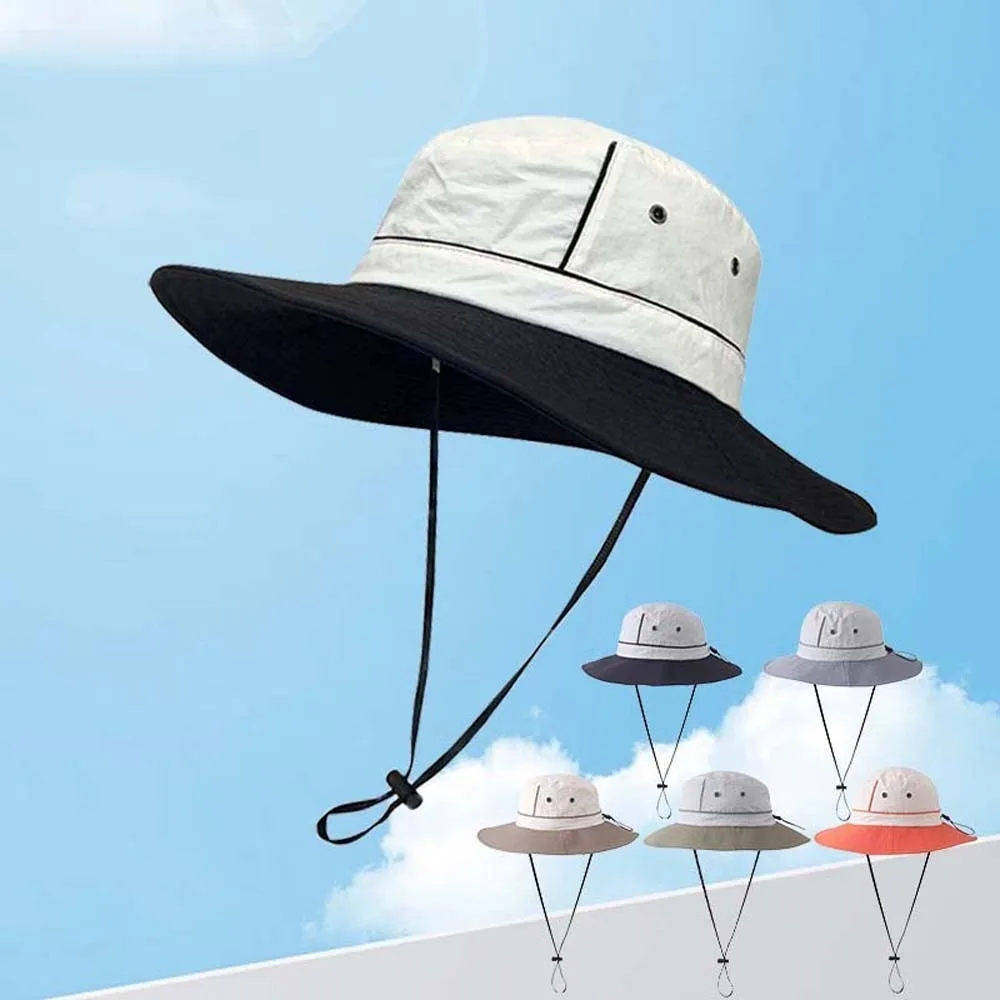 Cowboy Hat Windproof Rope Summer Alpine Hat UPF50+ Portable Women Hiking Cap Polyester Soft Foldable Bucket Cap Sport
Cowboy Hat Windproof Rope Summer Alpine Hat UPF50+ Portable Women Hiking Cap Polyester Soft Foldable Bucket Cap Sport