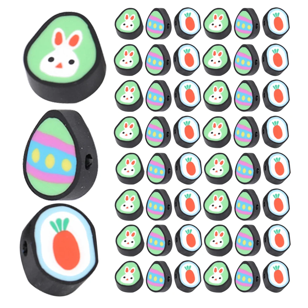 100Pcs Easter Theme Clay Beads Charms Polymer Clay Necklace Loose Beads Cute Carrot Handmade Crafts Jewelry Making
100Pcs Easter Theme Clay Beads Charms Polymer Clay Necklace Loose Beads Cute Carrot Handmade Crafts Jewelry Making