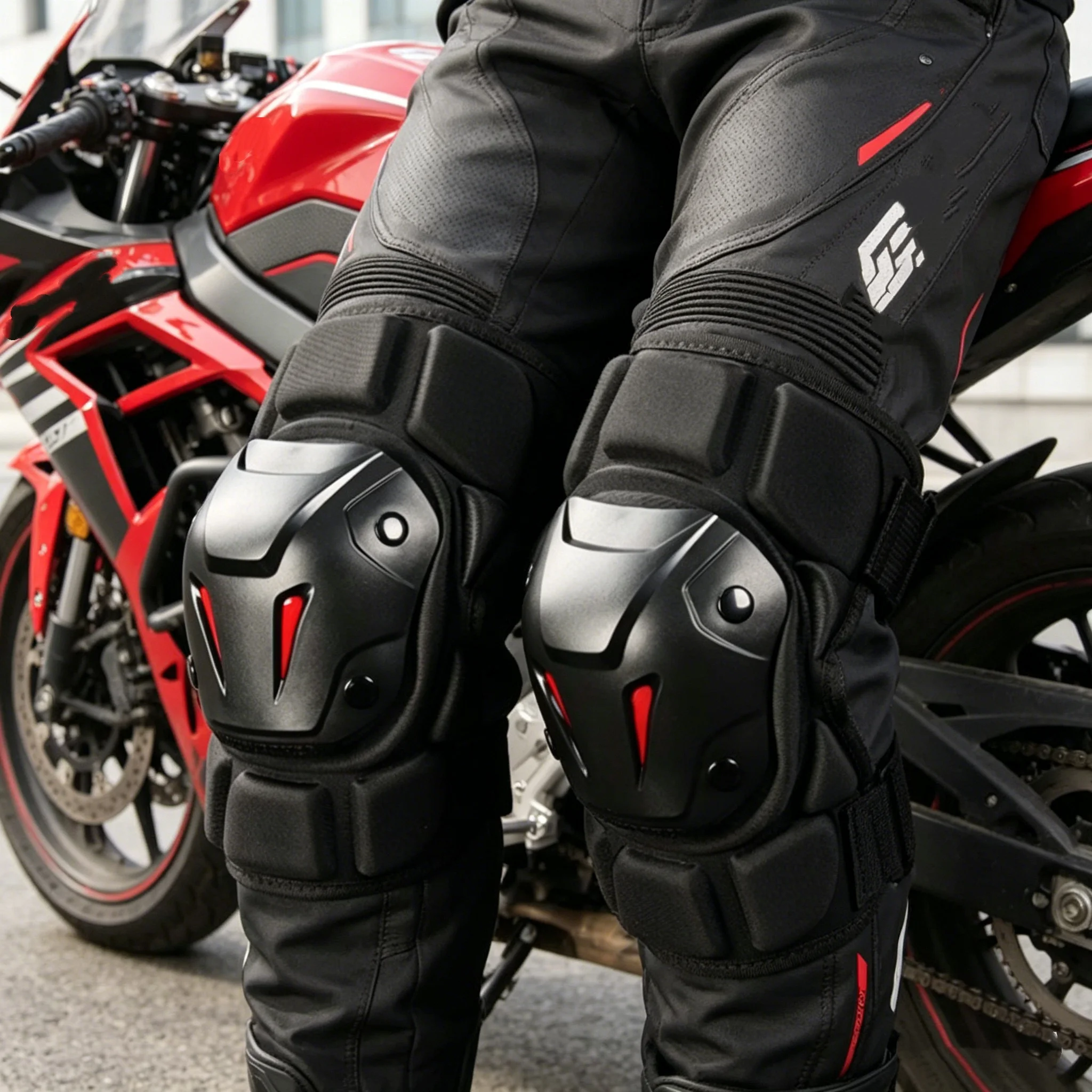 Knee guards, suitable for roller skates, cycling, bicycles, skateboarding, motorcycle riding activities, Velcro straps
Knee guards, suitable for roller skates, cycling, bicycles, skateboarding, motorcycle riding activities, Velcro straps