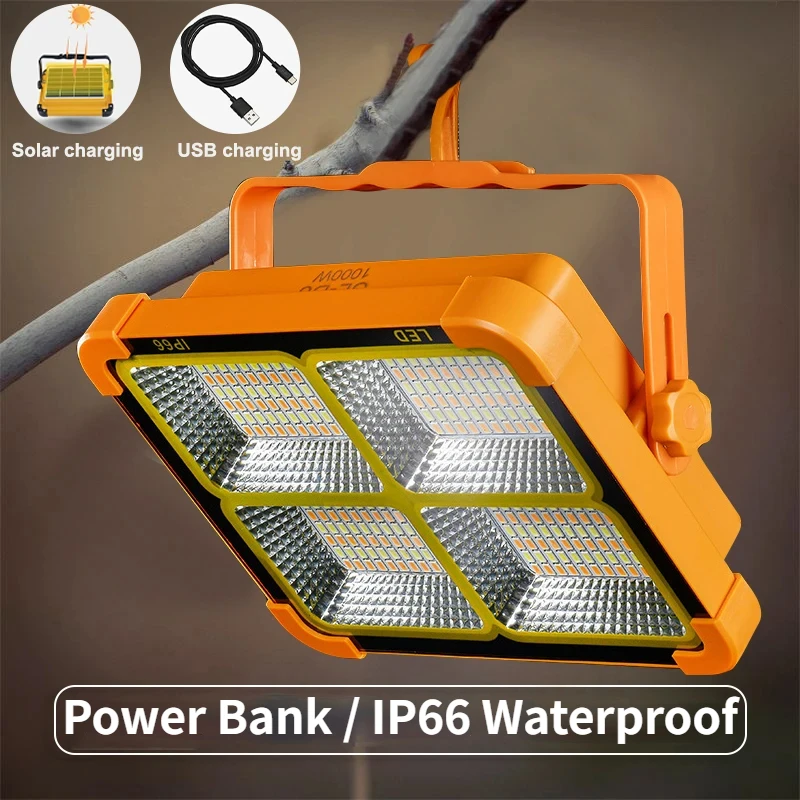 Portable Solar Handheld Light USB Charging Power Bank Hook IP66 Waterproof Strong Light LED Lights for Outdoor Emergency Camping
Portable Solar Handheld Light USB Charging Power Bank Hook IP66 Waterproof Strong Light LED Lights for Outdoor Emergency Camping