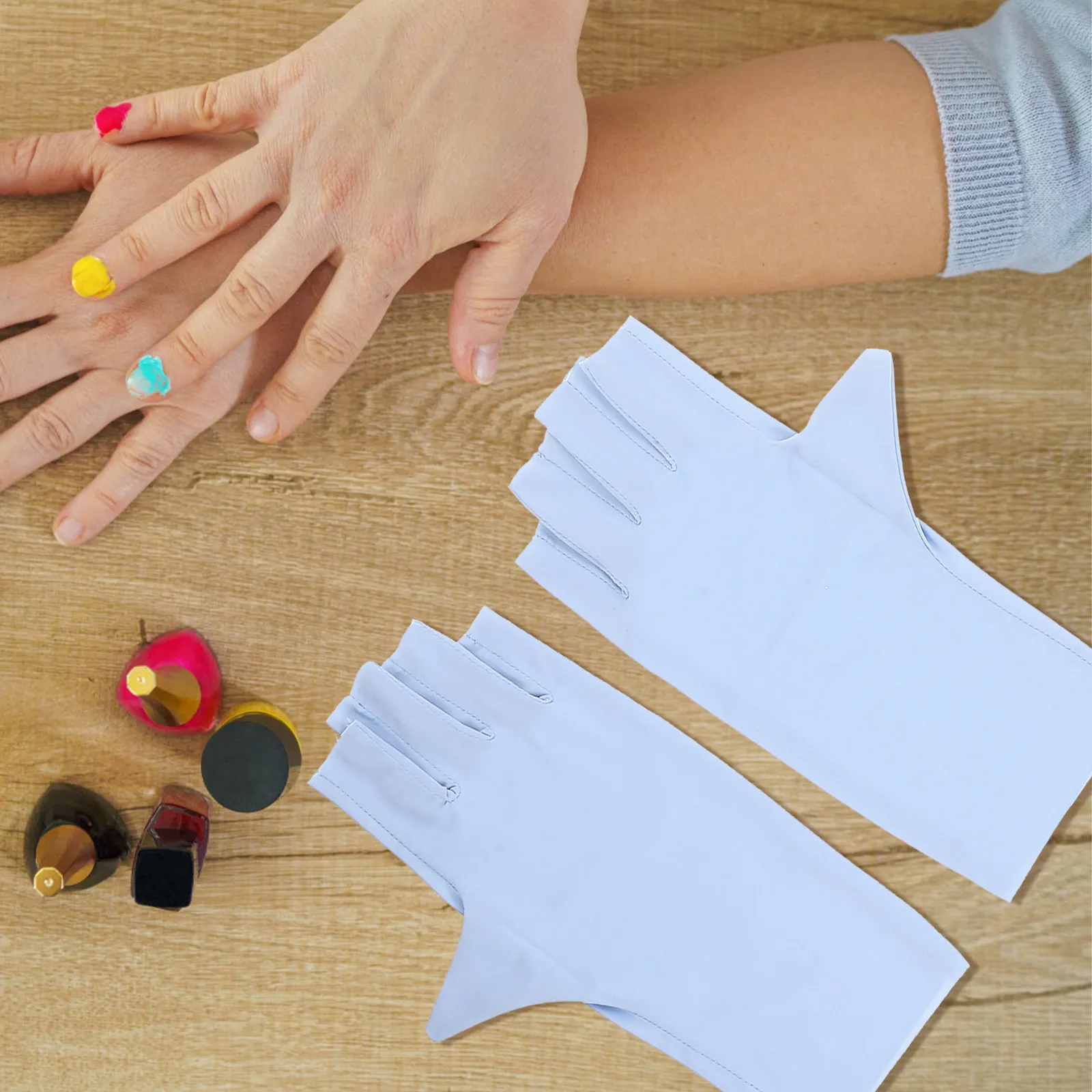 2Pairs Nail Anti Uv Protection for Gel Manicure Fingerless Wearable Reusable Outdoor Activities Fishing
2Pairs Nail Anti Uv Protection for Gel Manicure Fingerless Wearable Reusable Outdoor Activities Fishing