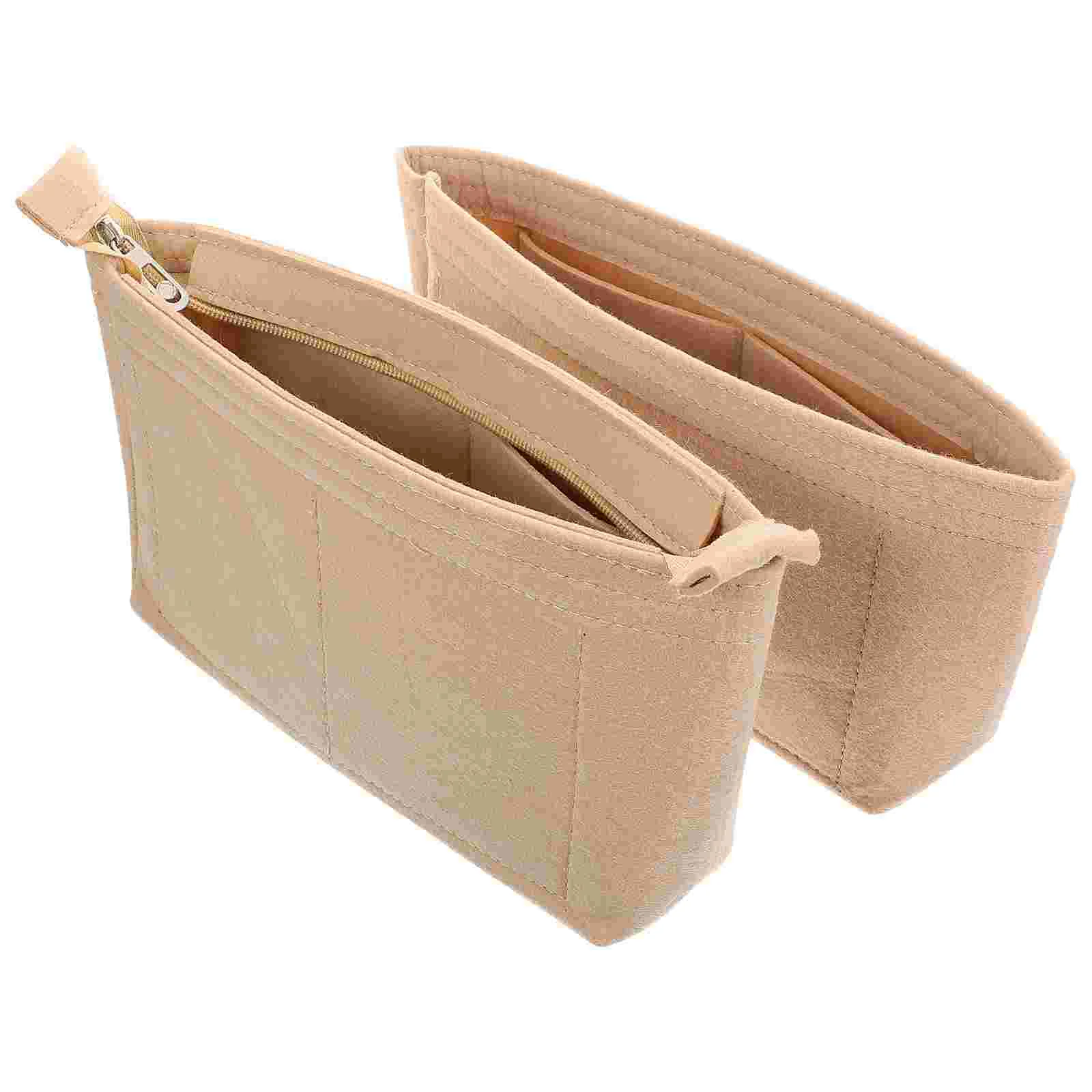 2Pcs Felt Inner Bag ganizer for Handbags Tote Bag Purse Accessories Open Zipper Large Capacity Storage Portable
2Pcs Felt Inner Bag ganizer for Handbags Tote Bag Purse Accessories Open Zipper Large Capacity Storage Portable