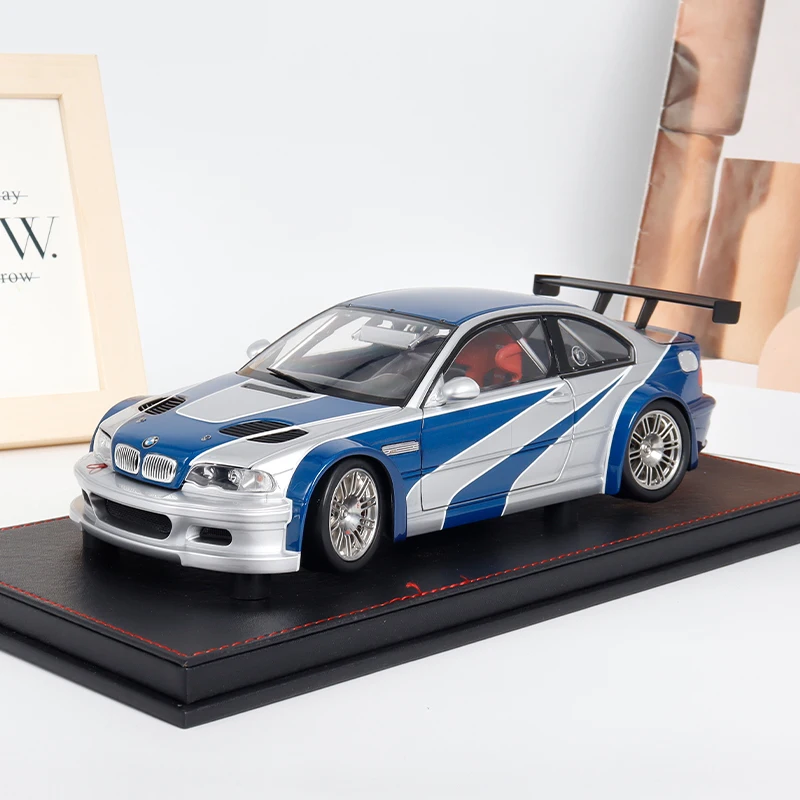 Stock 1:18 Need for Speed BMW M3 E46 GTR alloy full-size car model, children's festival gift, boys' toy, adult decoration.
Stock 1:18 Need for Speed BMW M3 E46 GTR alloy full-size car model, children's festival gift, boys' toy, adult decoration.