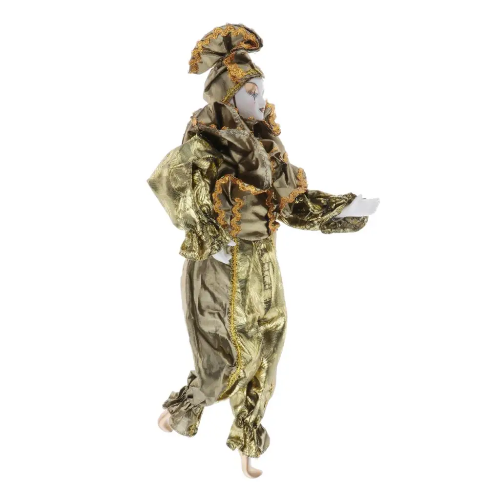 Porcelain Dolls Collectibles Harlequin Clown Multicolored Ceramic Desk Ornament for Valentine Gift
Porcelain Dolls Collectibles Harlequin Clown Multicolored Ceramic Desk Ornament for Valentine Gift