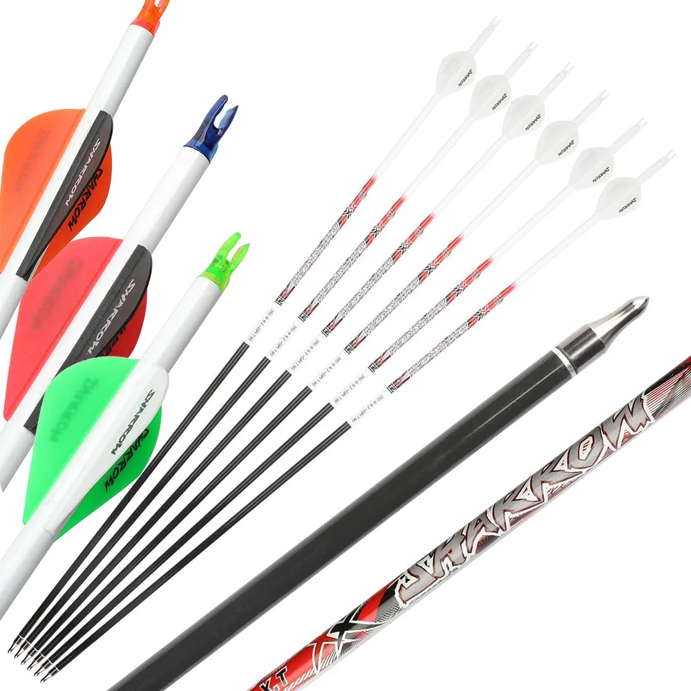 6/12 шт. стрела из чистого углерода для стрельбы из лука 33,5 дюйма стрела ID6,2 мм SP300 350 400 500 600 700 800 изогнутый блочный лук охотничья стрельба
6/12 шт. стрела из чистого углерода для стрельбы из лука 33,5 дюйма стрела ID6,2 мм SP300 350 400 500 600 700 800 изогнутый блочный лук охотничья стрельба