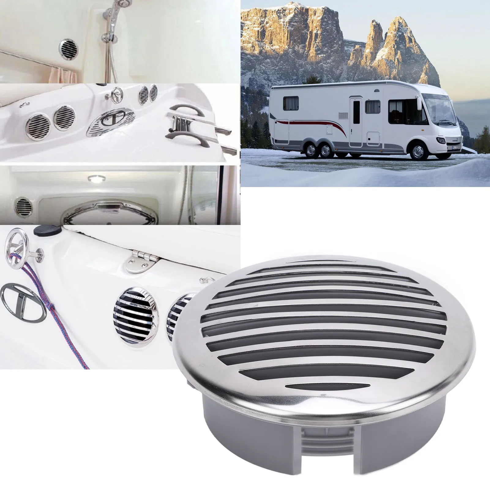 4PCS 4in Boats Airflow Vent Covers Decorative Enhanced Ventilation 316 Stainless Steel Boats Airflow Vent Grille for Yacht
4PCS 4in Boats Airflow Vent Covers Decorative Enhanced Ventilation 316 Stainless Steel Boats Airflow Vent Grille for Yacht