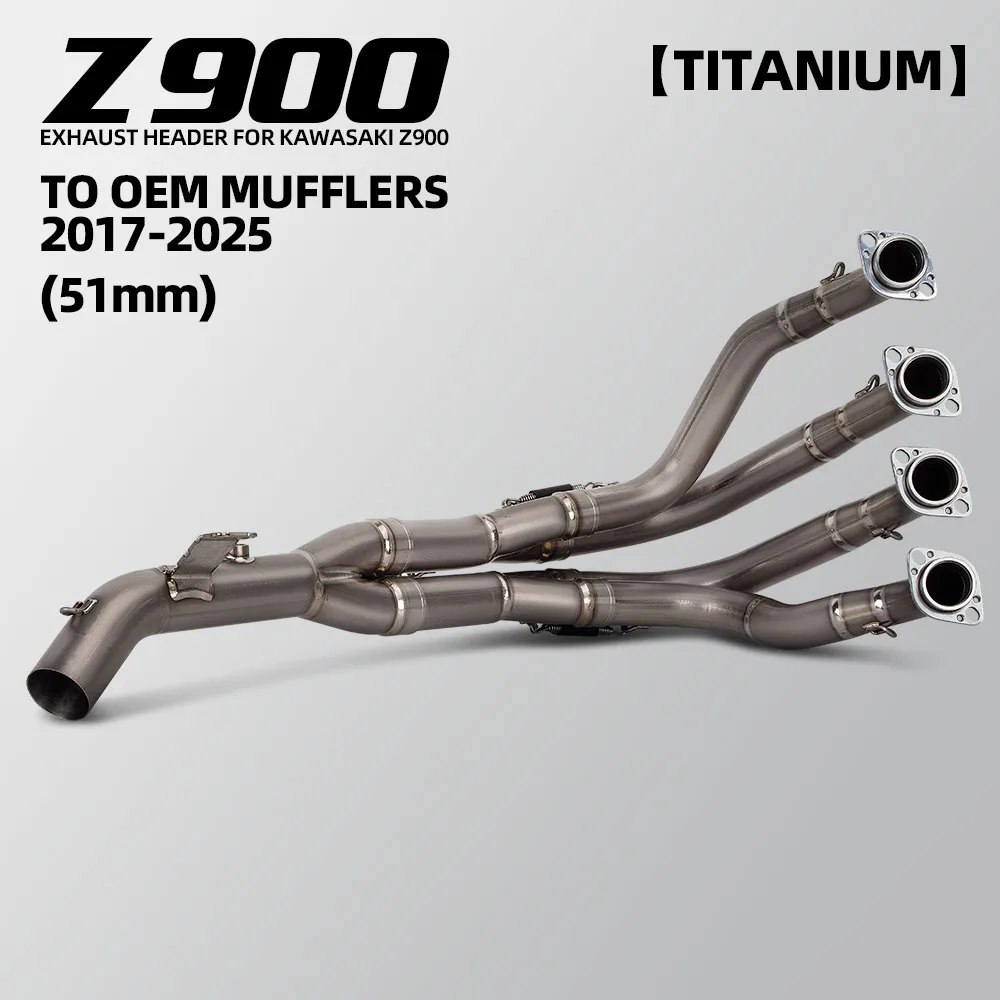 For Kawasaki Z900 Z-900 2017-2025 years Motorcycle Exhaust Manifold Full Titanium Escape Front Link Pipe Compatible OE Muffler
For Kawasaki Z900 Z-900 2017-2025 years Motorcycle Exhaust Manifold Full Titanium Escape Front Link Pipe Compatible OE Muffler