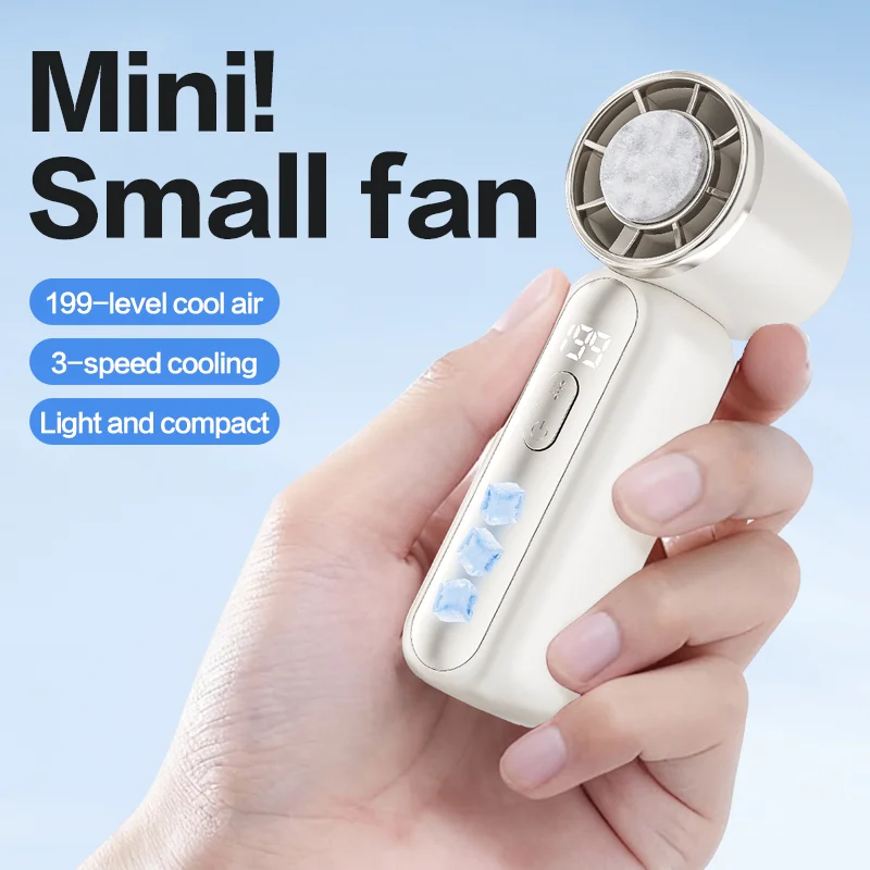 199 Speed Portable Handheld Fan with ICE Semiconductor Cooling 360° Turbo Personal Fan USB Rechargeable Mini Air Cooler
199 Speed Portable Handheld Fan with ICE Semiconductor Cooling 360° Turbo Personal Fan USB Rechargeable Mini Air Cooler