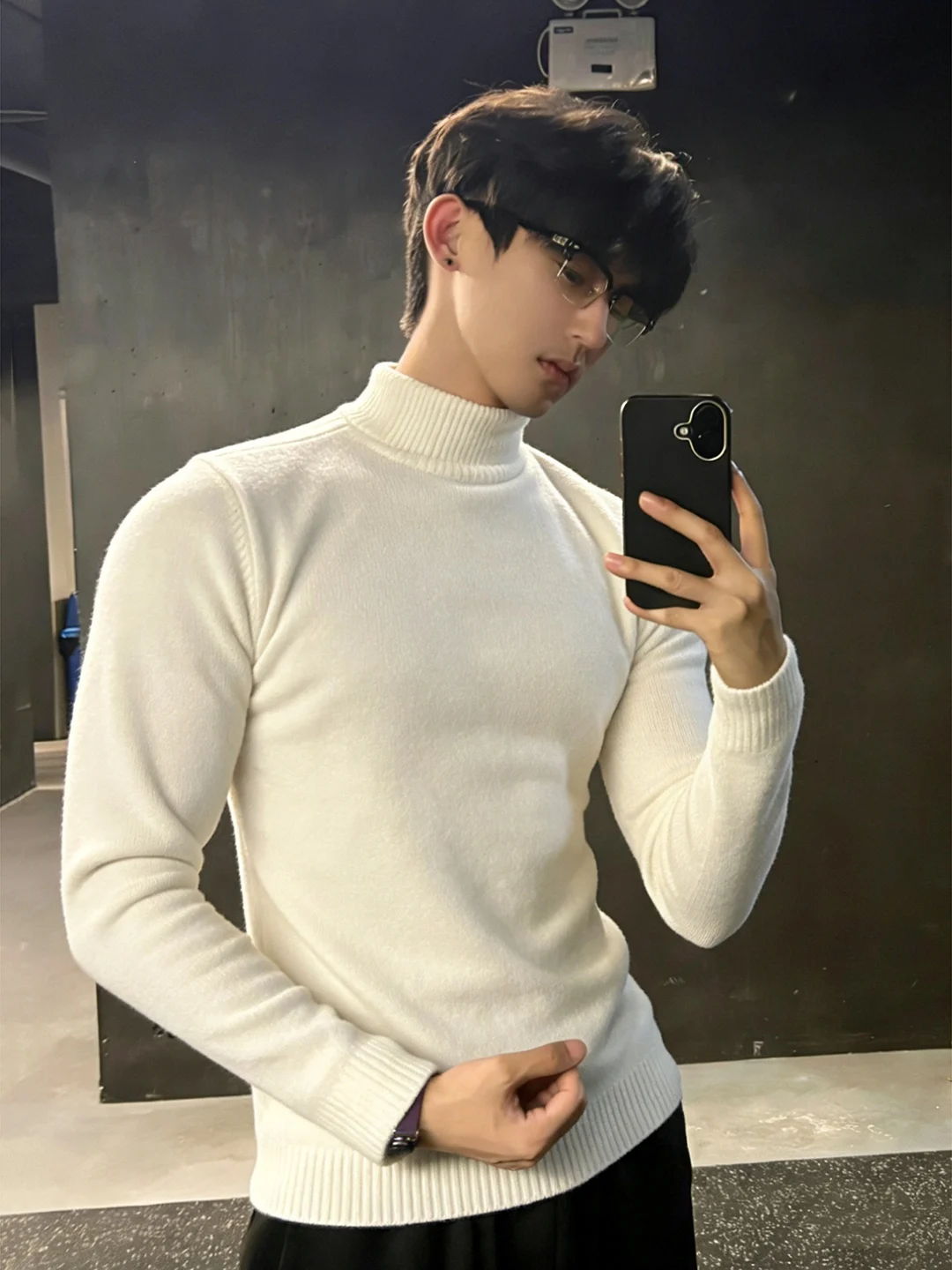 White Fce Lined High Collar Men's Knitwear Winter Warm Slim Fit American Sle oulder Inner Wear Casual Long Sve Top
White Fce Lined High Collar Men's Knitwear Winter Warm Slim Fit American Sle oulder Inner Wear Casual Long Sve Top