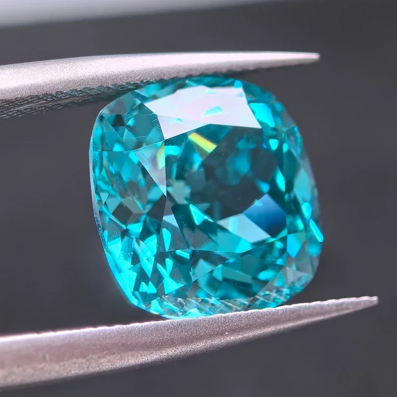 Lab Grown Paraiba Square Cushion Shape VVS1 Gemstone Charms Beads for Jewelry Making Rings Pendant Selectable AGL Certificate
Lab Grown Paraiba Square Cushion Shape VVS1 Gemstone Charms Beads for Jewelry Making Rings Pendant Selectable AGL Certificate