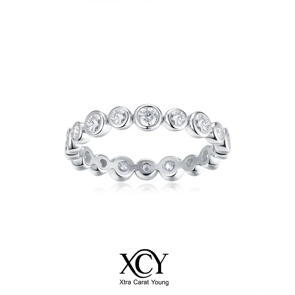 XCY D Color VVS1 Moissanite Eternity Ring for Women 925 Sterling Silver Full Band Stackable Promise Rings Wedding Fine Jewelry
XCY D Color VVS1 Moissanite Eternity Ring for Women 925 Sterling Silver Full Band Stackable Promise Rings Wedding Fine Jewelry