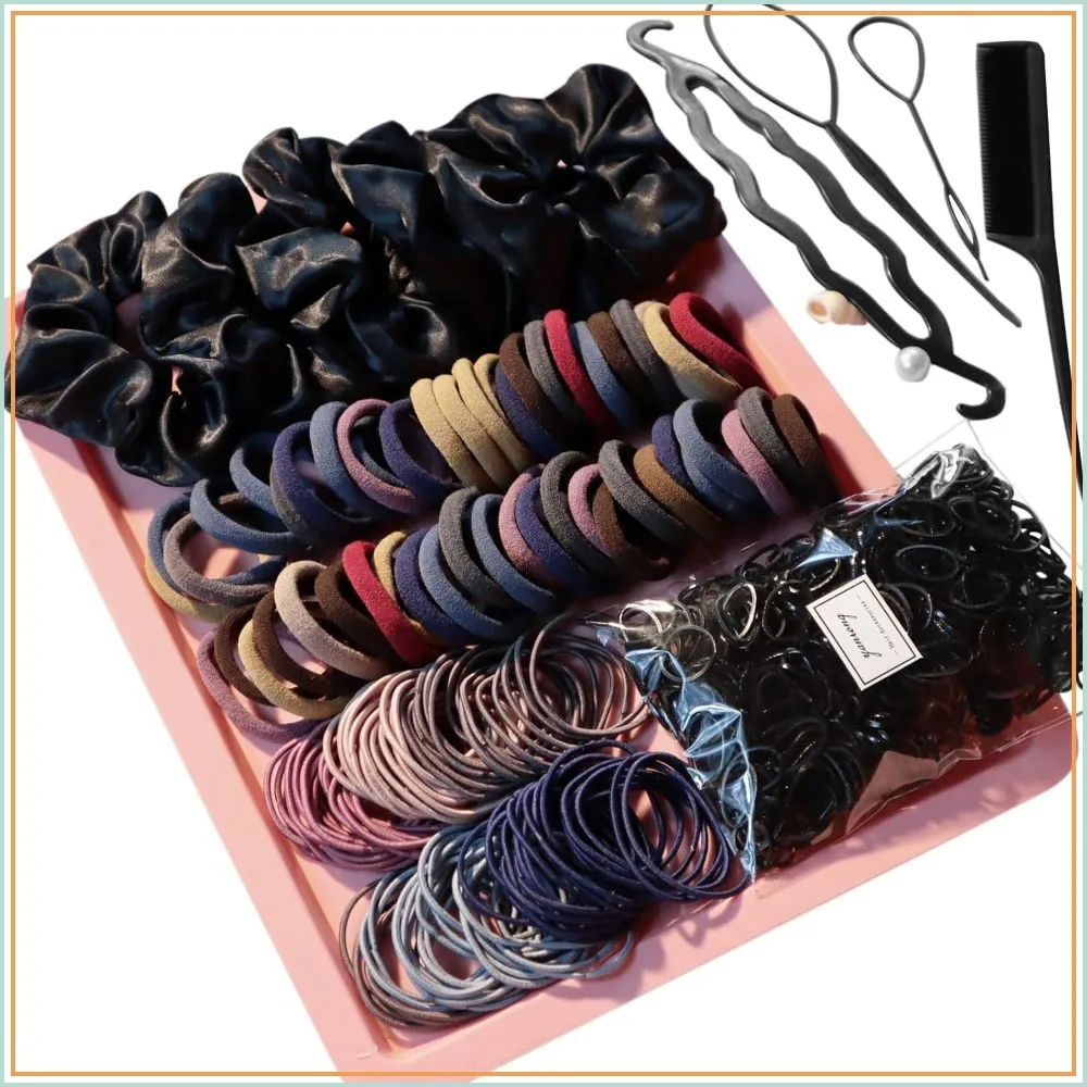 755PCS Hair Accessories Set Seamless Ponytail Holders Scrunchies Hair Ties for Thick Curly Hair Mix
755PCS Hair Accessories Set Seamless Ponytail Holders Scrunchies Hair Ties for Thick Curly Hair Mix