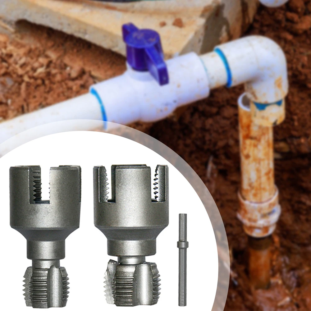 Electric Drill Compatible PVC Pipe Threader Kit Professional Pipe Internal External Thread Opener For Repair Tool
Electric Drill Compatible PVC Pipe Threader Kit Professional Pipe Internal External Thread Opener For Repair Tool