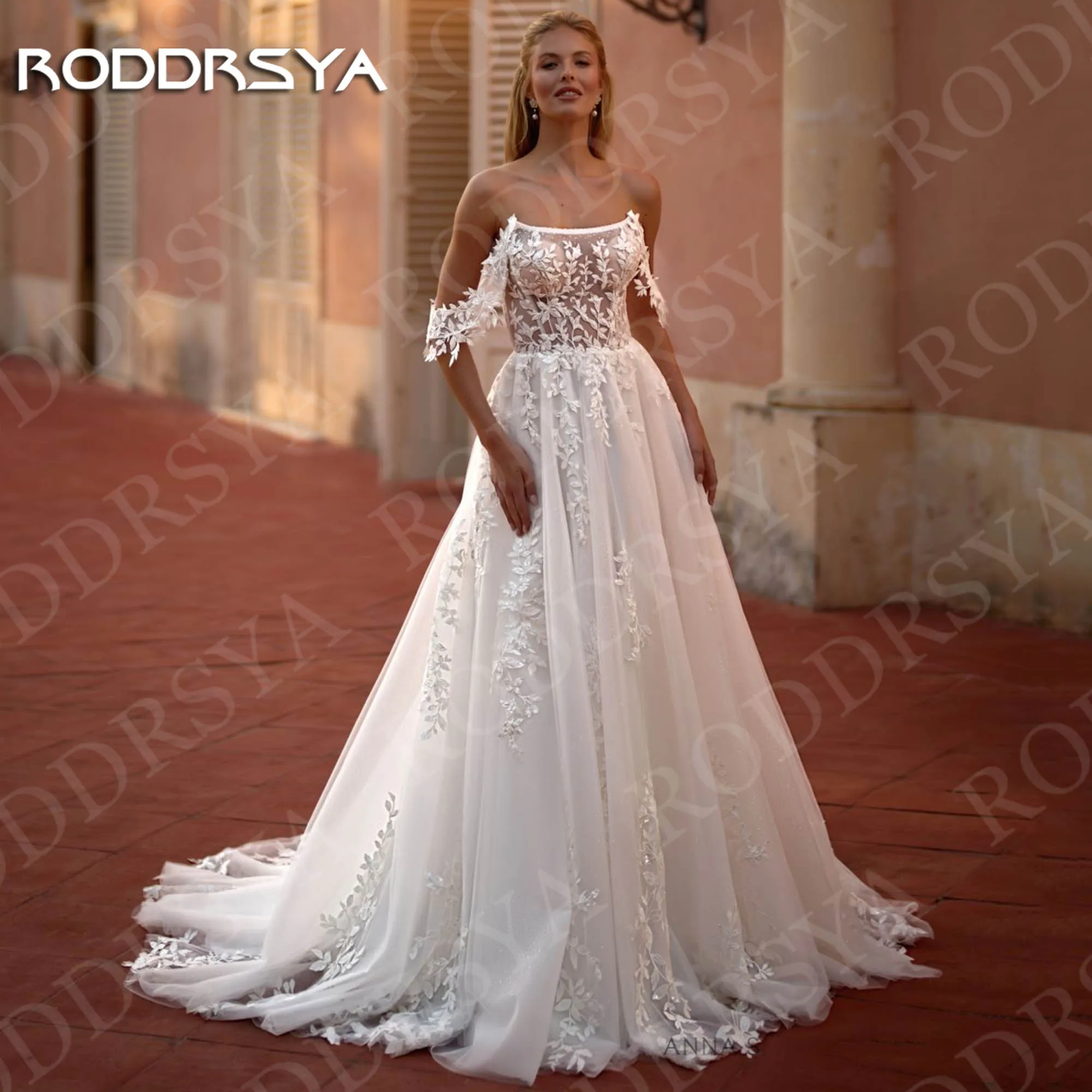 RODDRSYA Vintage Tulle Wedding Dress Boho Elegant Lace Appliques Off Shoulder A Line Bridal Gown Customized robe de mariée 2025
RODDRSYA Vintage Tulle Wedding Dress Boho Elegant Lace Appliques Off Shoulder A Line Bridal Gown Customized robe de mariée 2025