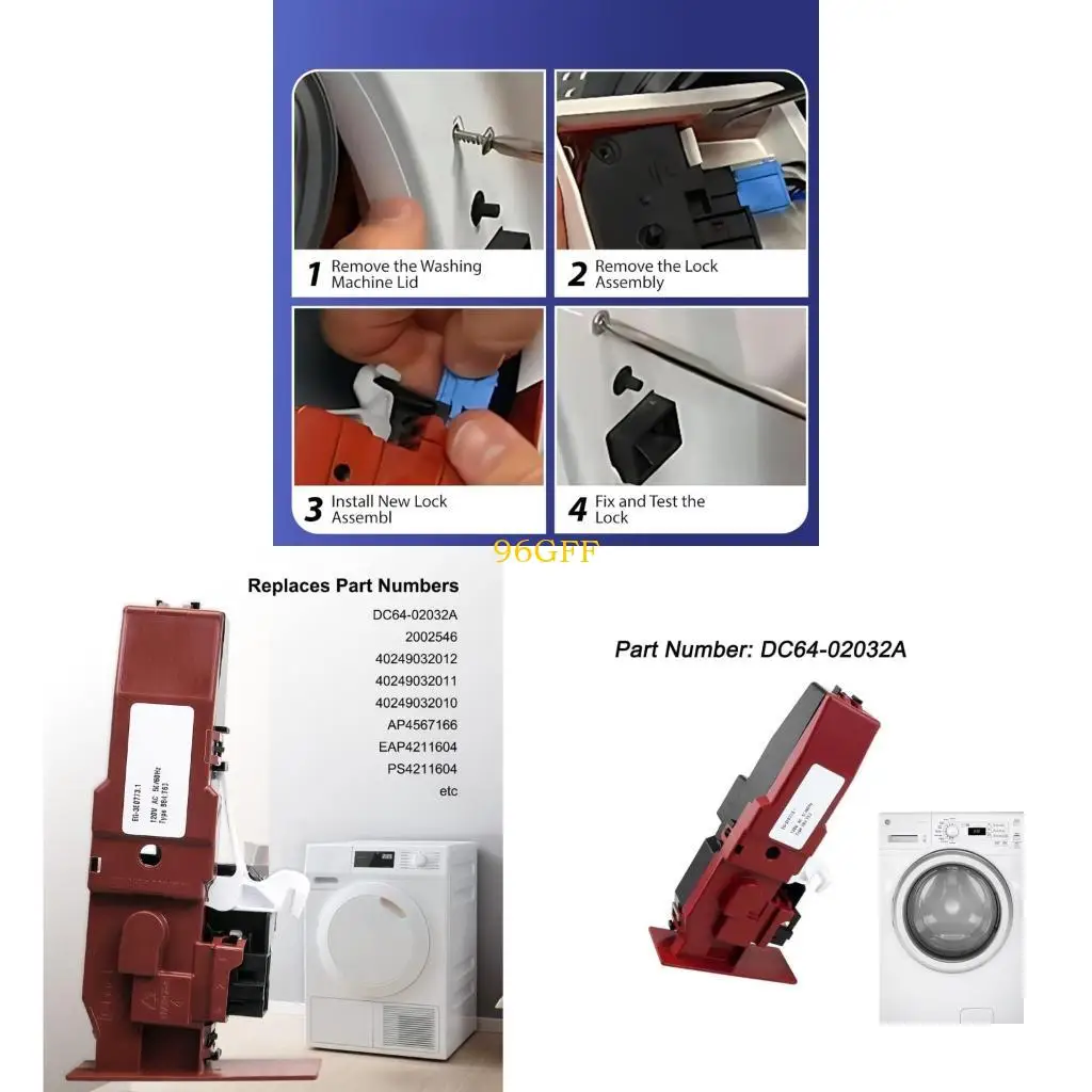 96GF Heavy Duty Washer Door Lock Part Suitable for Smooth Operation and Safety
96GF Heavy Duty Washer Door Lock Part Suitable for Smooth Operation and Safety