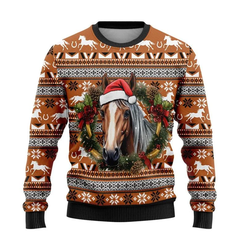 Men's Funny Ugly Christmas Sweater, Long Sleeve Crewneck Xmas Pullover Gift, Soft Novelty Holiday Party Loose Fit Wear
Men's Funny Ugly Christmas Sweater, Long Sleeve Crewneck Xmas Pullover Gift, Soft Novelty Holiday Party Loose Fit Wear