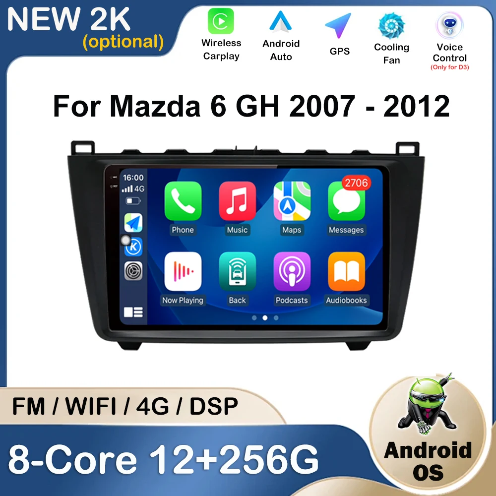 Car Multimedia Video Player 9 inch Android For Mazda 6 GH 2007 - 2012 GPS Navigation Auto Accessories DSP Audio WiFi 2.5D Screen
Car Multimedia Video Player 9 inch Android For Mazda 6 GH 2007 - 2012 GPS Navigation Auto Accessories DSP Audio WiFi 2.5D Screen