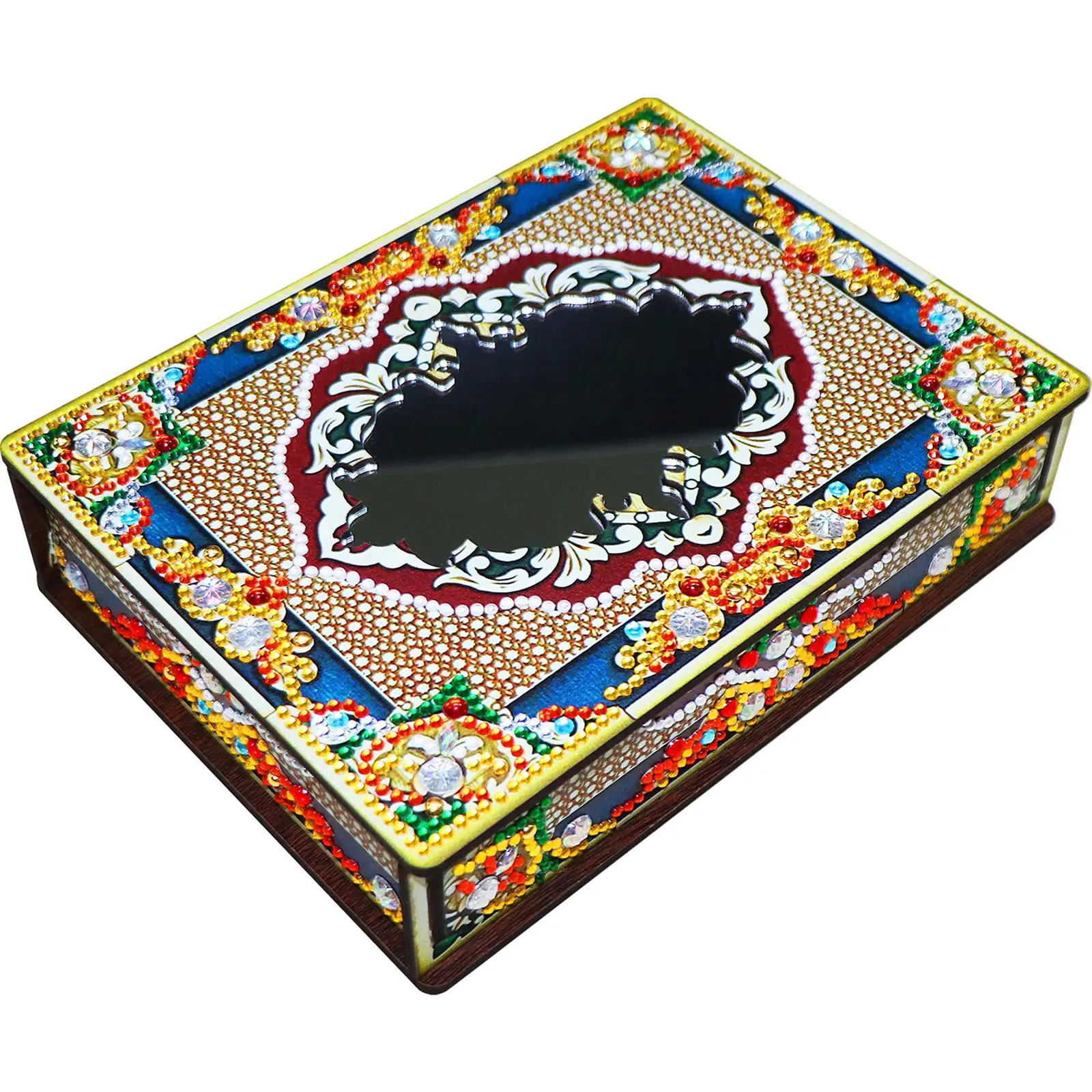 DIY Mandala Jewelry Box with Mirror Special Shaped Bright Drill Jewelry Storage Box Art Crafts Jewelry Box Containers Mosaic Set
DIY Mandala Jewelry Box with Mirror Special Shaped Bright Drill Jewelry Storage Box Art Crafts Jewelry Box Containers Mosaic Set