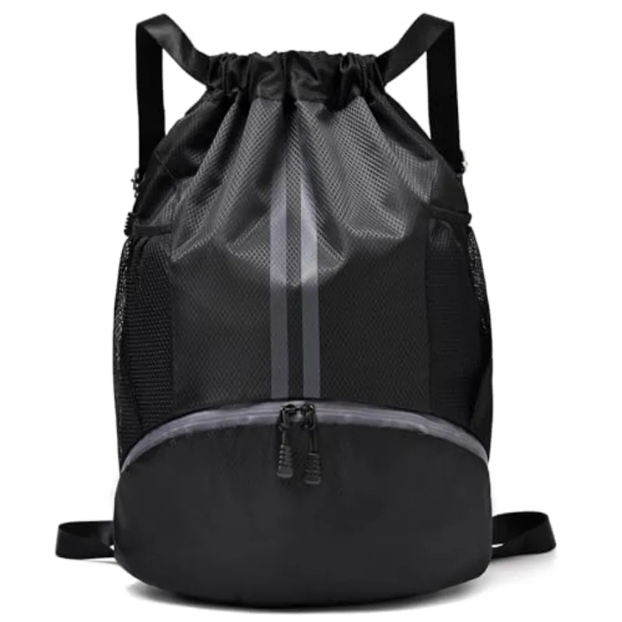 Drawstring Gym Bag for Men, Waterproof Drawstring Backpack for Women, Swim Bag with Shoes Compartment, Pull String Sport Bag fo
Drawstring Gym Bag for Men, Waterproof Drawstring Backpack for Women, Swim Bag with Shoes Compartment, Pull String Sport Bag fo