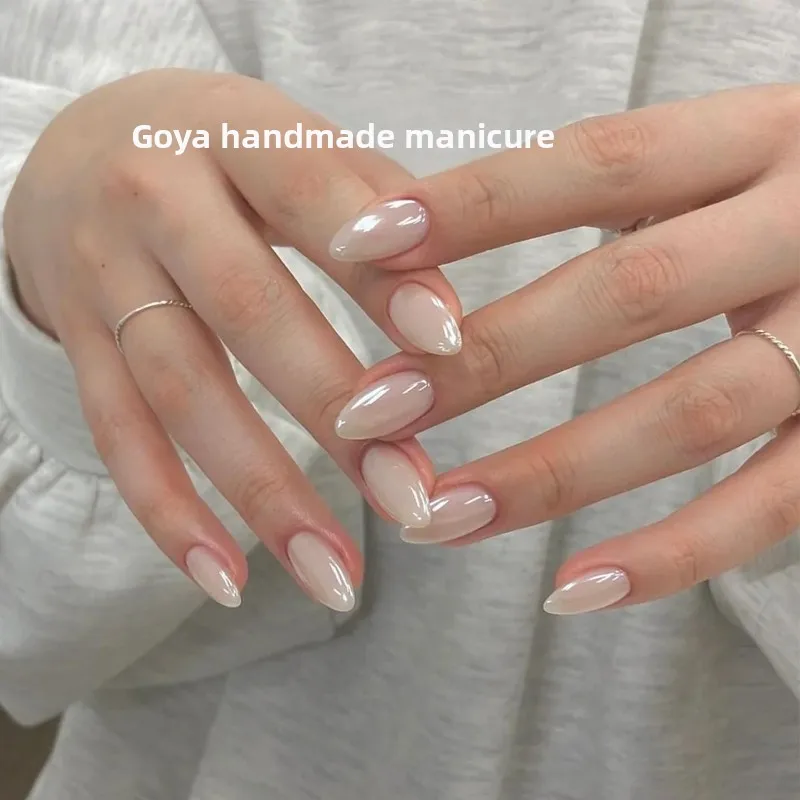 Handmade Almond aped Wearable Nails Bright iny Long Medium Length New Year Sle Summer White Skin Effect High End Feeling
Handmade Almond aped Wearable Nails Bright iny Long Medium Length New Year Sle Summer White Skin Effect High End Feeling