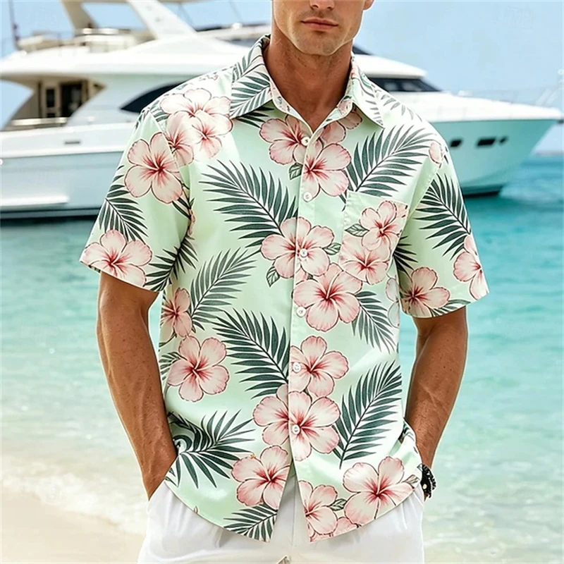 2026 New Men Hawaiian Shirt 3D Print Tropical Floral Short Sleeved Shirts Men's Casual Pop Blouse Oversized Streetwear Y2k Tops
2026 New Men Hawaiian Shirt 3D Print Tropical Floral Short Sleeved Shirts Men's Casual Pop Blouse Oversized Streetwear Y2k Tops