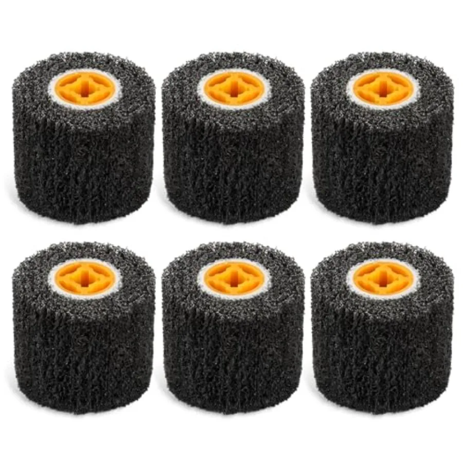 6 Pack Abrasive Drum Paint and Rust Remover 40 Grit Abrasive Wheel Wire Drawing Polishing Wheel for Wood Metal Surface Polishin
6 Pack Abrasive Drum Paint and Rust Remover 40 Grit Abrasive Wheel Wire Drawing Polishing Wheel for Wood Metal Surface Polishin