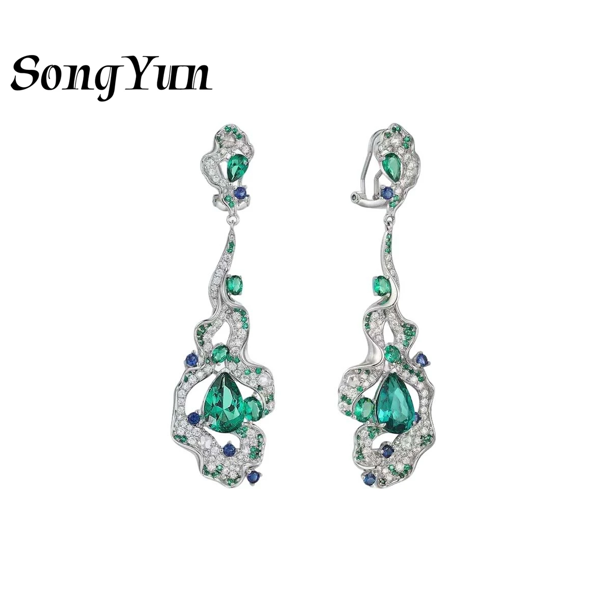 SongYun Jewelry 925 Sterling Silver Earring Designer High Carbon Diamond Gemstones s925 Silver Stud Drop Earrings Accessories
SongYun Jewelry 925 Sterling Silver Earring Designer High Carbon Diamond Gemstones s925 Silver Stud Drop Earrings Accessories
